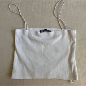 Zara white top